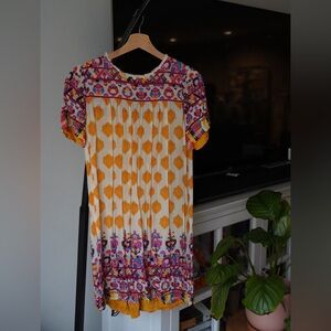 Anthropologie Multicolor Floral Mini Dress